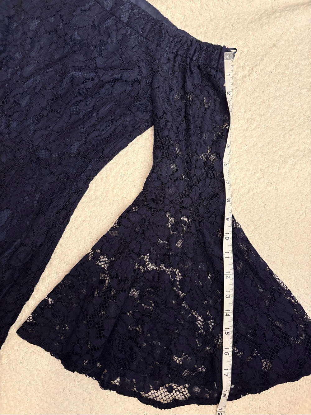 Trina Turk Navy  Lace Mini Dress no size tag see measurements - Picture 4 of 7